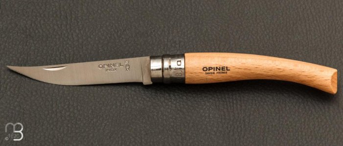 COUTEAU OPINEL EFFILÉ N°8 INOX HÊTRE
