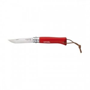 COUTEAU OPINEL N°8 BAROUDEUR ROUGE INOX