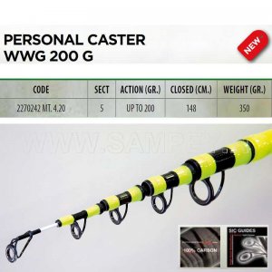 Canna Surfcasting Lineaeffe Personal Caster 4.20 mt 200 gr