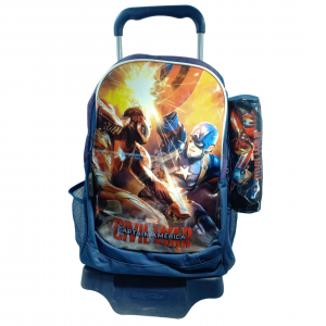 Sac a dos Captain America avec Roulet et Trousse